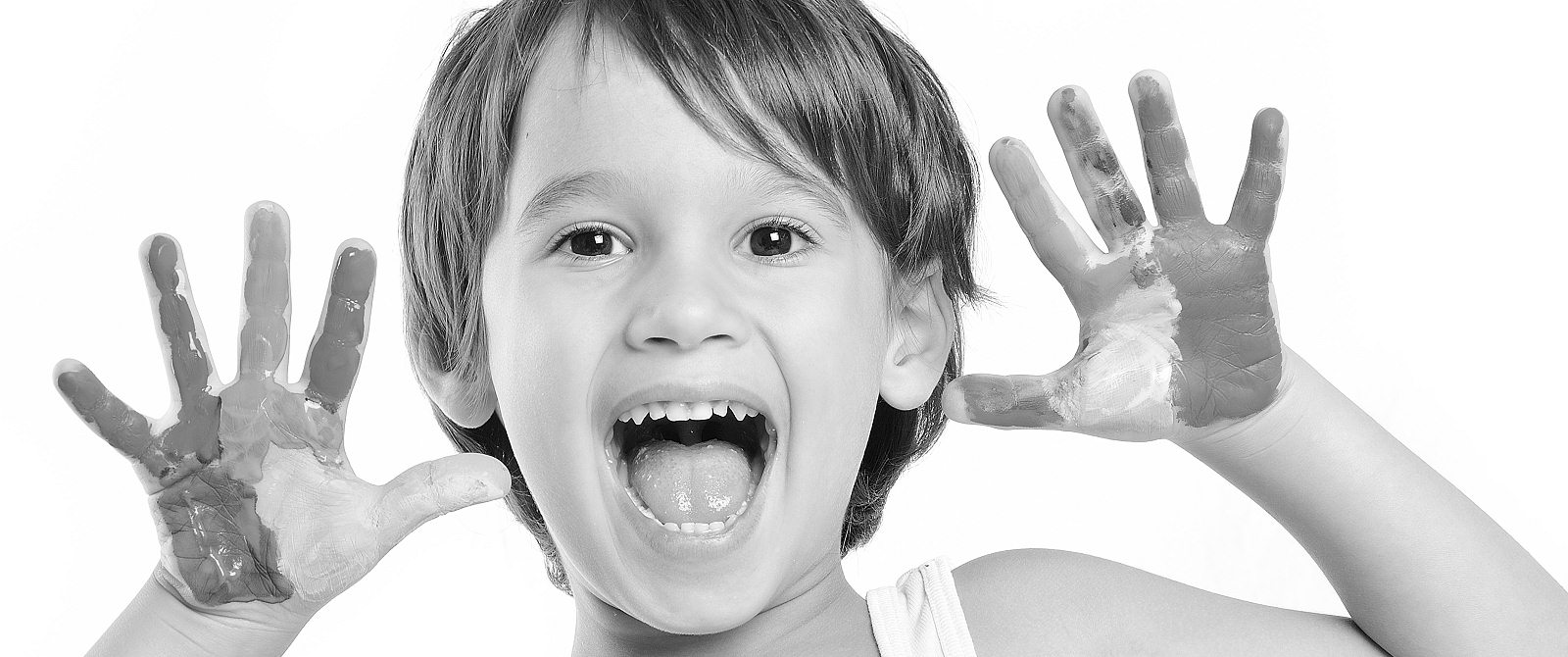 Happy child in West Wales