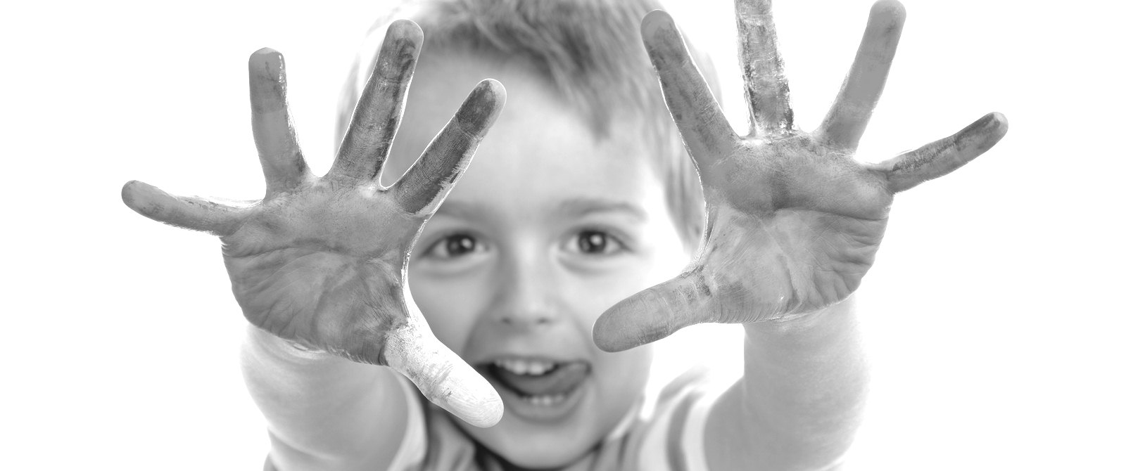 Happy child after social work from Families West.