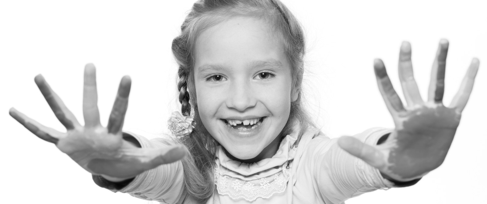 Happy child after social work assessment by Families West