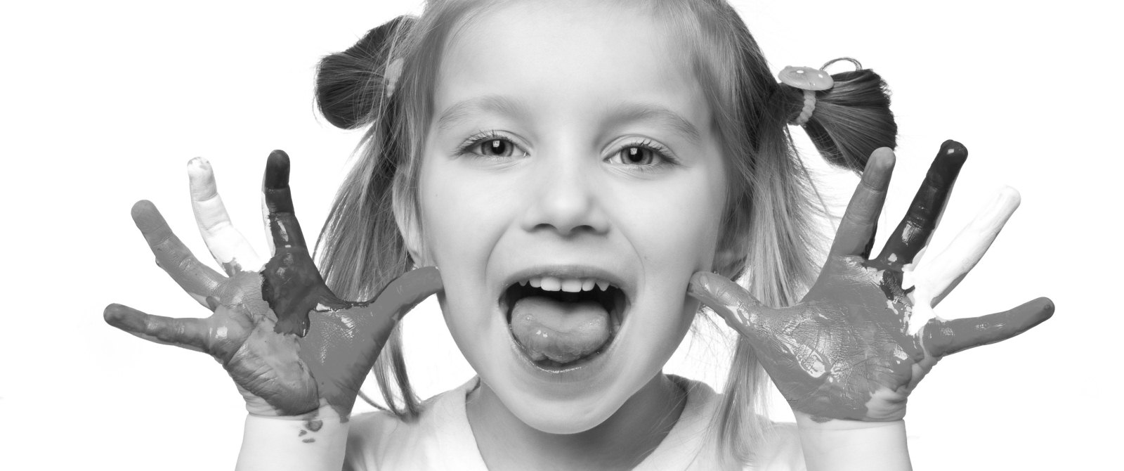 Happy child in a functional family